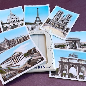 1980 PARIS 20 fotos, cartões postais vintage, cartões postais espanhóis, cartões postais vintage, cartões postais de coleção, lembrança de viagem para colecionadores