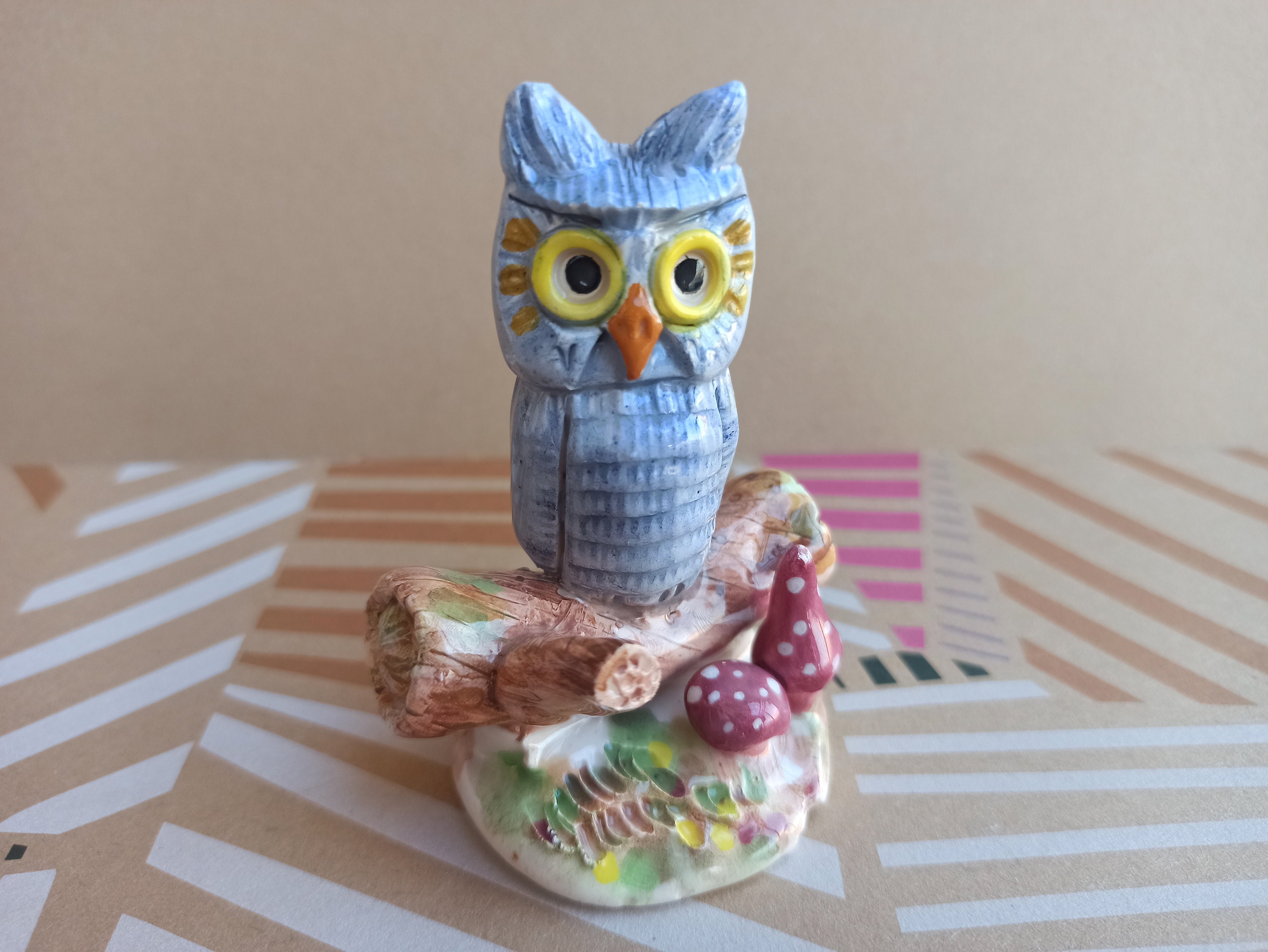 Ficano Porcelain Owl, Owl Figurine, Collectible Birds, Collectible Owls, Vintage Birds Collection, R