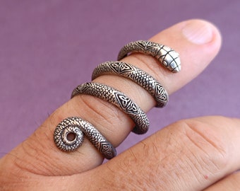 Snake Silver Ring, Snake Ring, Vintage Snake Ring, Silver Snake Ring, Handmade Silver Jewelry, Snake Ring, Handmade Silver Ring