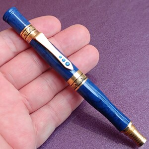 VACCARO Swarovski Stein Füllfederhalter, Gold gefüllter Füllfederhalter, Vintage Füllfederhalter, Füllfederhalter, Iridiumspitze, Tintenstift