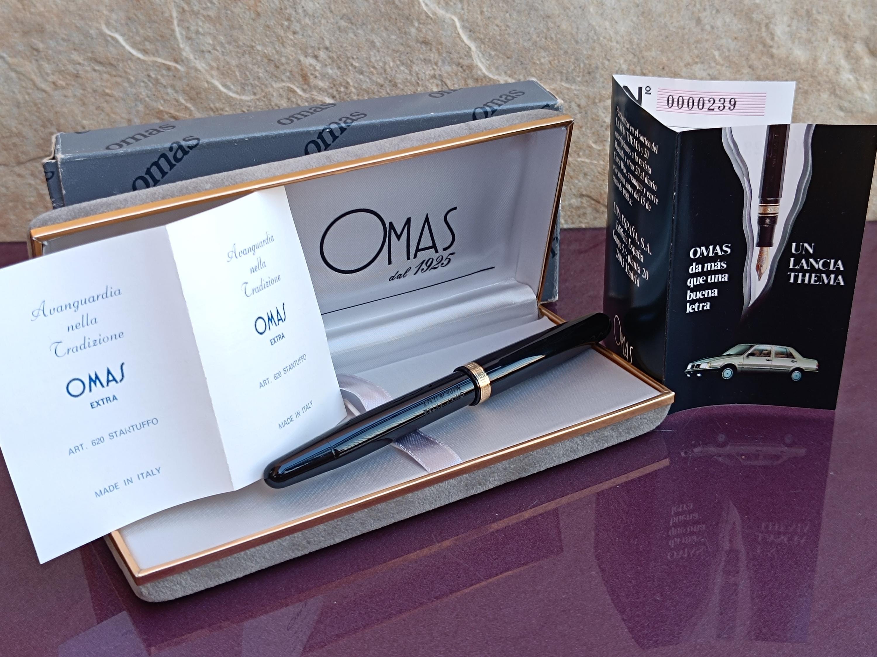 OMAS EXTRA 620 万年筆、ヴィンテージ万年筆、ゴールドフィルドペン先