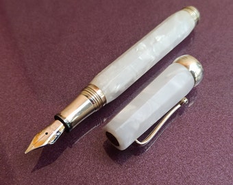 750 Gold Nib Montegrappa, Fountain Pen, 925 Sterling Silver Fountain Pen, Vintage Rare Caligraphic Ink Pen, Ink Pen