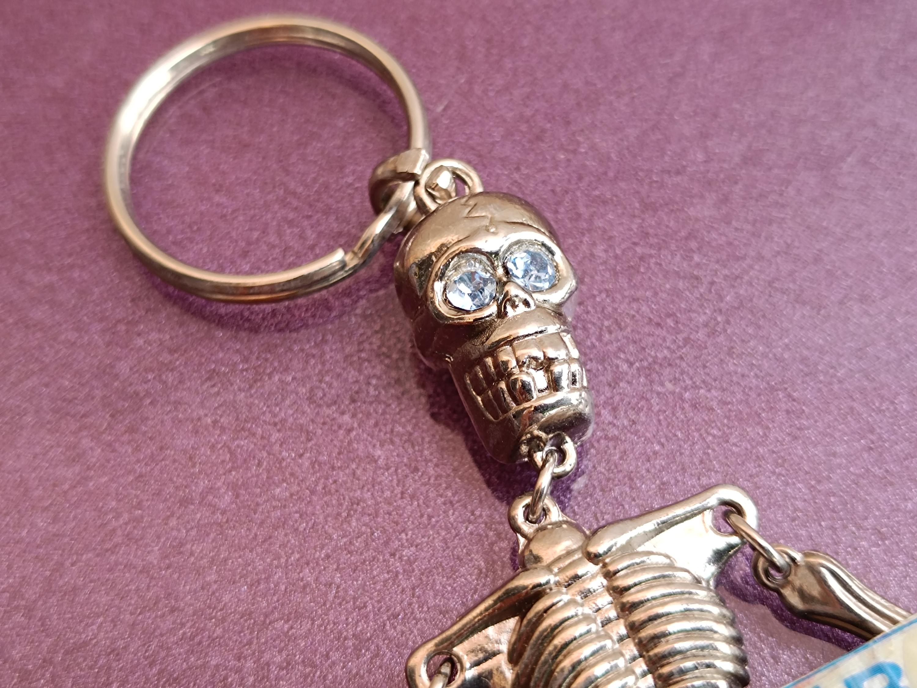 Nice Key Rings Skeleton Skeleton Keychain, Metal Skeleton Keychain, Skeleton Charm, Vintage ...