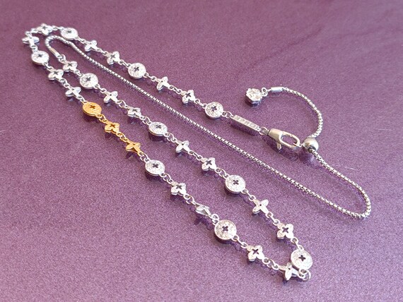 Vintage Silver Gold Fill Necklace 925