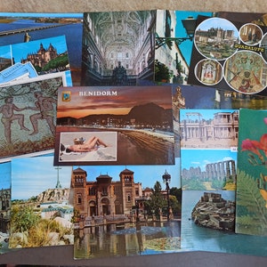 SET of 15 Post Cards, Pack Postcards, Random Vintage Postcards, Posted Post Cards, Antique Post Cards, Old Postcards, Retro Postcards