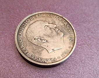 1966年 銀貨 100 ペセタ フランコ、フランシスコ・フランコ貨幣
