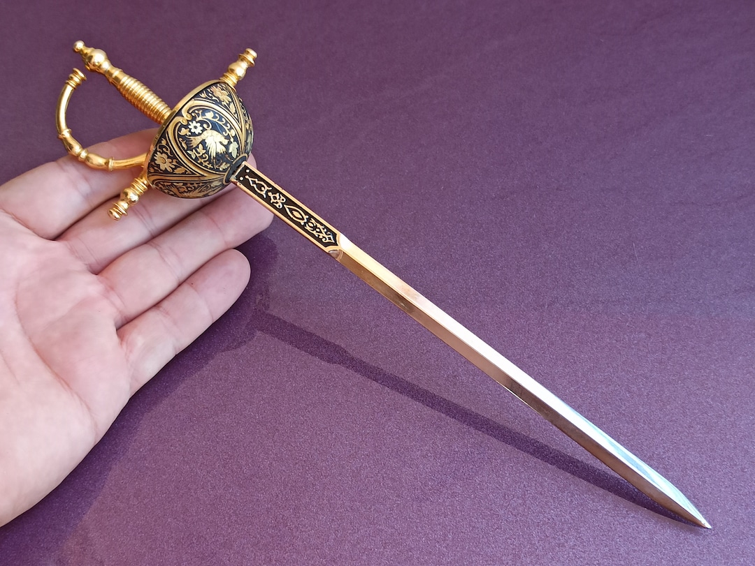 1950 TOLEDO Letter OPENER, Bronze Letter Opener, Sword Letter Opener