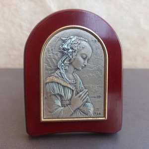 925 Silver Madonna Prays Icon, Sinai Orthodox Icon, Holy Maiden, Sinai Christian Jesus, Icon Wall Art, Icon Of Sinai Monastery