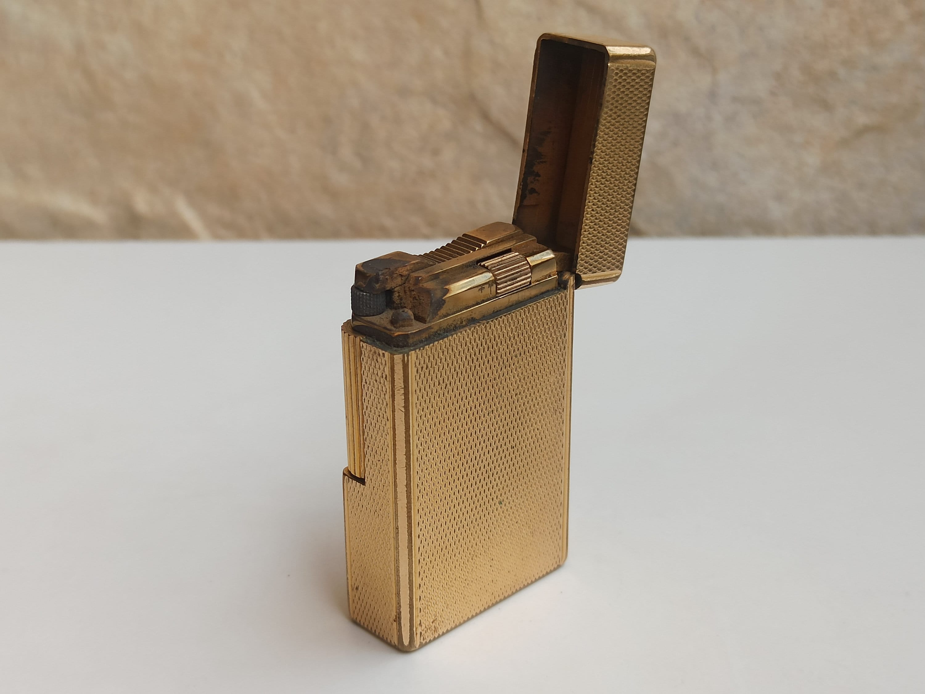 S.T.デュポン 金メッキ 20 ミクロン ライター、アンティーク