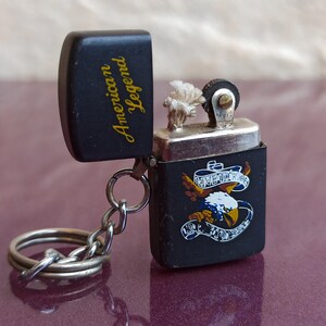 American Legend Lighter Keychain, Vintage Petrol Lighter, Liquid Lighter,  Pocket Lighter, Collectable, Cigarette Lighter, Smoking Accessorie