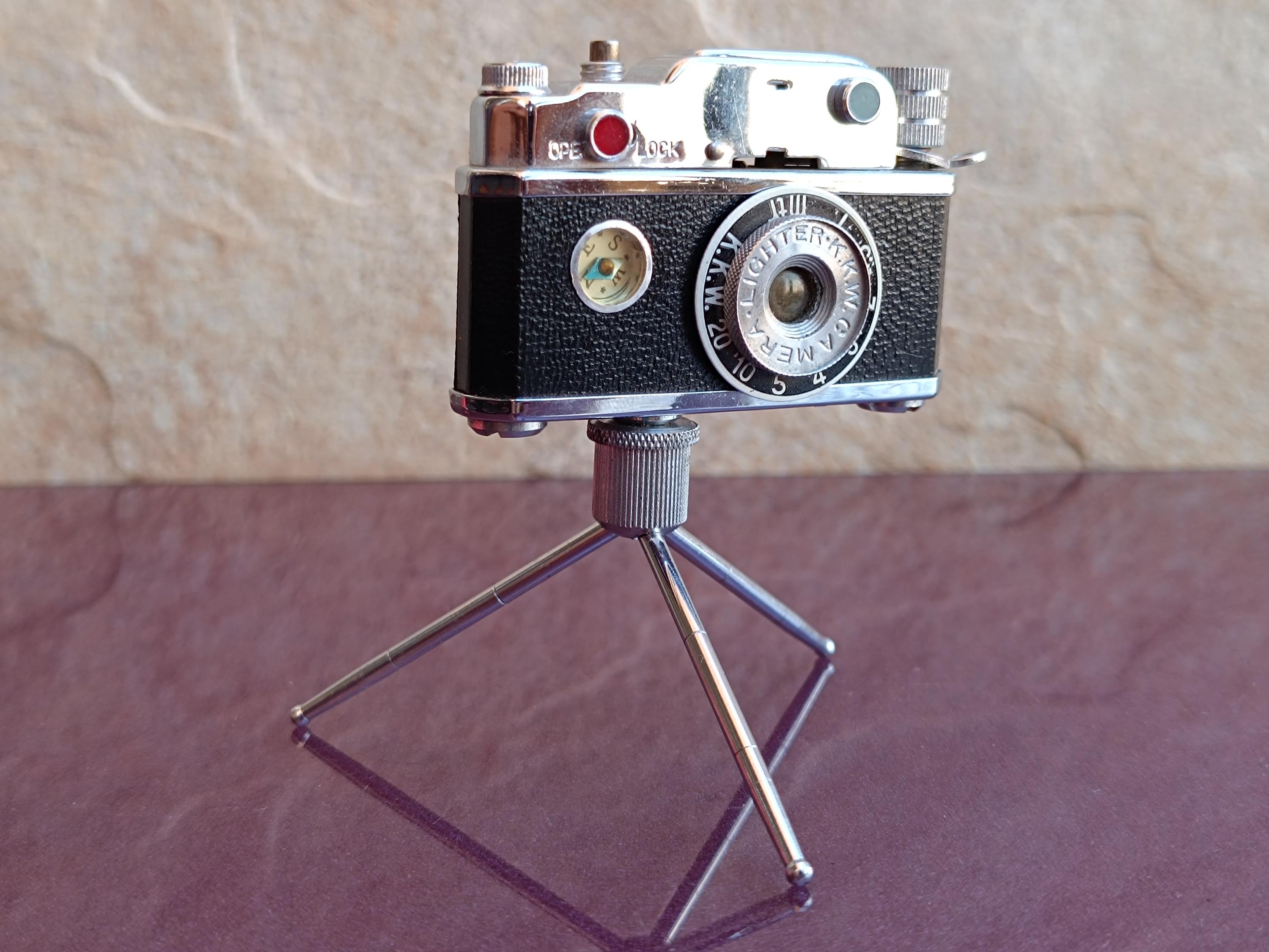 cigarette camera 1970s KKW Photo Flash Camera Petrol Table Lighter, Collectible Lighter,  Cigarette Lighter, Smoking Accessories, Table Liquid Lighter