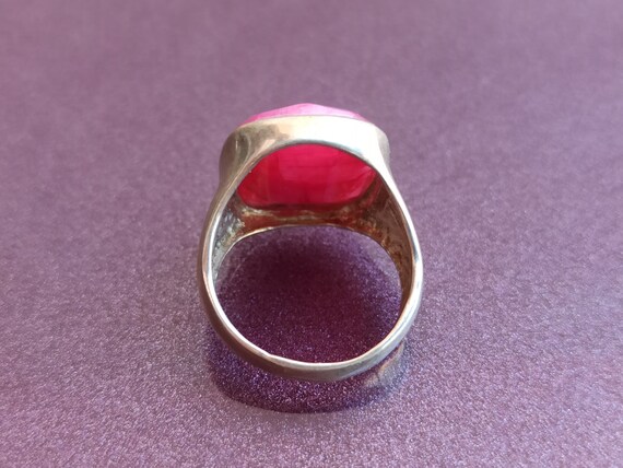 Ruby 925 Silver Ring, Ruby Silver Ring Silver, Si… - image 2