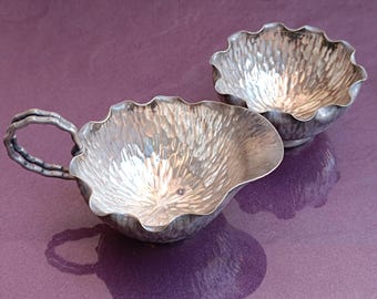 Saucière En Métal Argenté - Style Vintage - Objet De Décoration