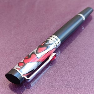 Vaccaro Füllfederhalter mit Swarovski-Steinen, Vaccaro Füllfederhalter, Vintage Füllfederhalter, Füllfederhalter, Iridiumspitze, Tintenstift, Retro Tintenstift