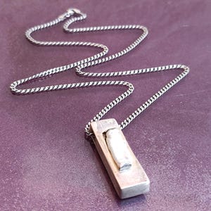 925 Silver Mother Of Pearl Pendant With Necklace, Silver Pendant, Italian Silver Jewellery, Antique Pendant, Vintage Pendant, Italy image 16