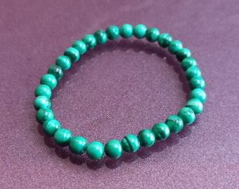 Genuine Malachite Bracelet, Natural Malachite Bracelet, Antique Malachite Bracelet, Vintage Gemstone Bracelet, Malachite Jewelry, Malachite
