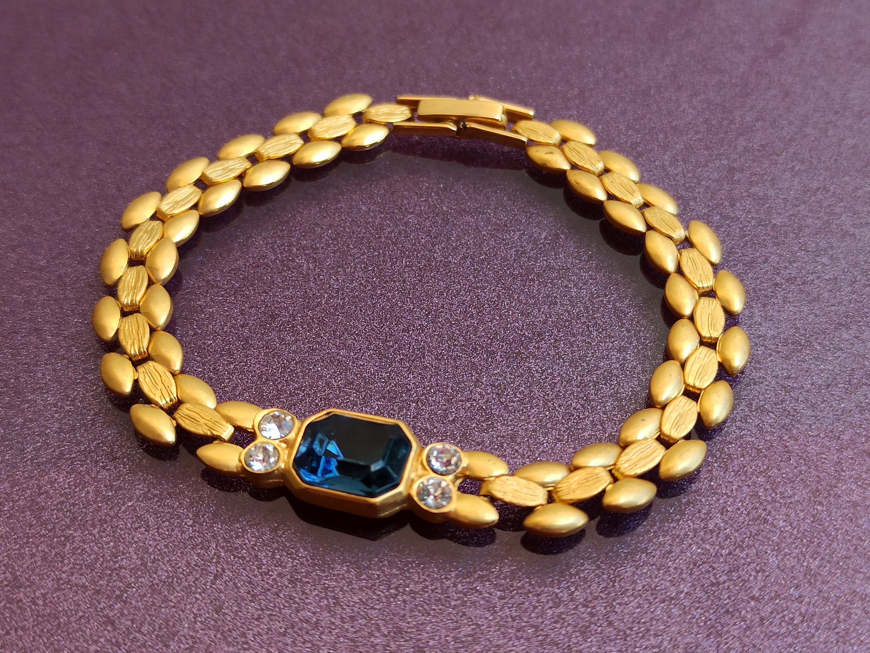 Vintage Gold Plated Bracelet Retro Gold Plated Bracelet Gold Etsy