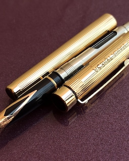 14K Gold Nib Sheaffer Gold Filled Fountain Pen, 585 Gold Nib