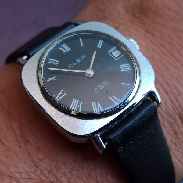 1970 CLER 17 Rubis Incabloc Mechanical Swiss Watch, Mechanical CLER Watch, Swiss Watch, Mechanical Watch, Vintage Watch, Automatic Watch