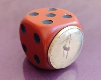 3 Gros Dés En Bakélite Vintage – Jeux De Société Ou Décoration – Années 1930-50