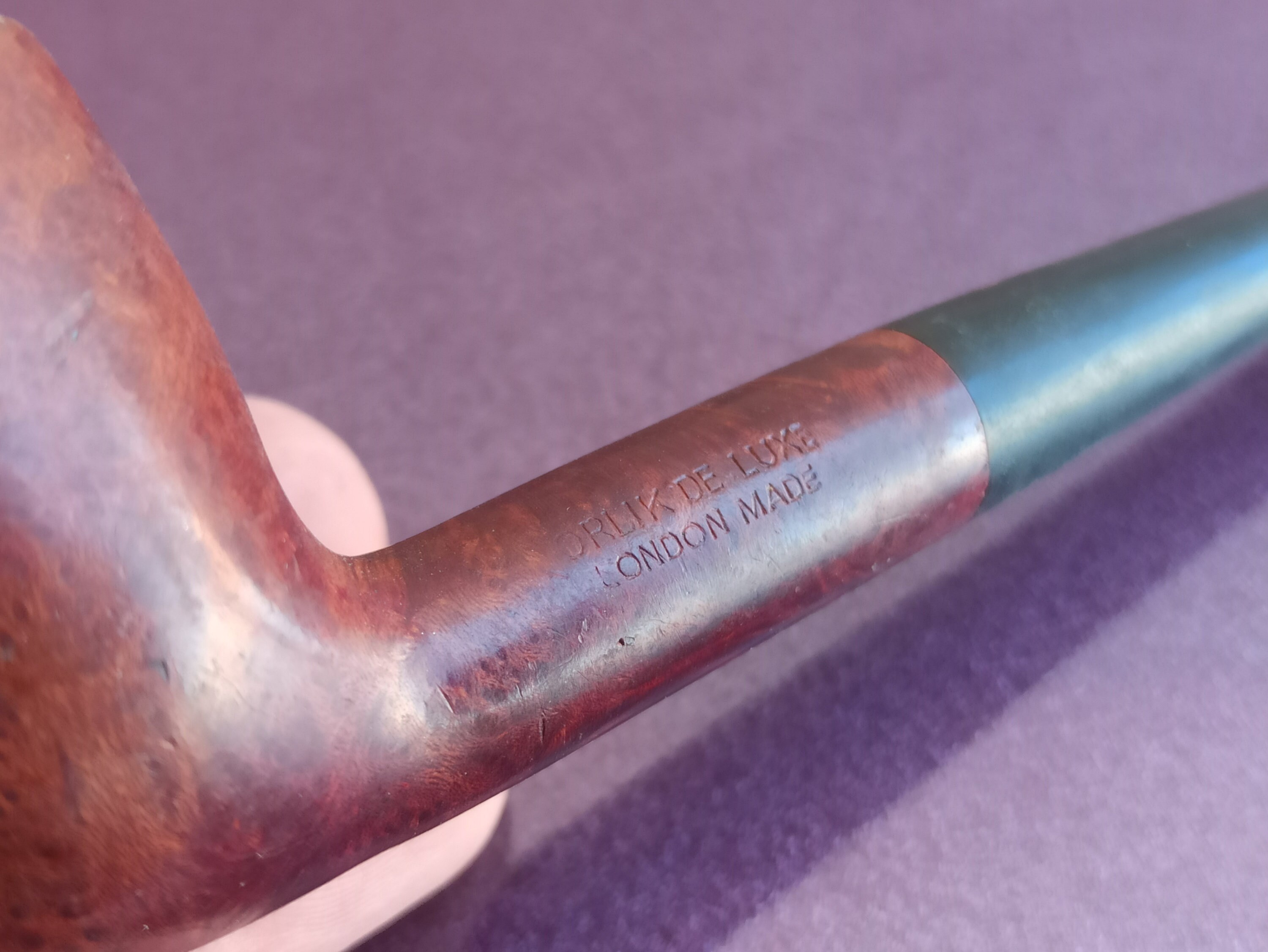 Golding OLD BRIAR ビンテージ ブライヤーパイプ 蓋付き ORLIK de LUXE ロンドン製 喫煙パイプ イギリス製 ビンテージ