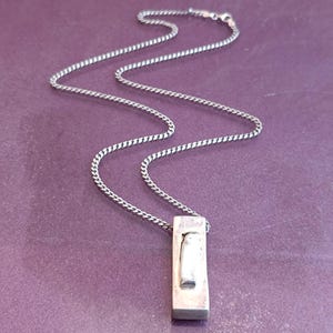 925 Silver Mother Of Pearl Pendant With Necklace, Silver Pendant, Italian Silver Jewellery, Antique Pendant, Vintage Pendant, Italy image 14