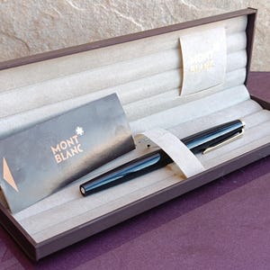 14k Gold Nib MONTBLANC Fountain Pen, 585 Gold Nib, 14k Gold Nib, Black Fountain Pen, MONT BLANC Fountain Pen, Montblanc Fountain Pen