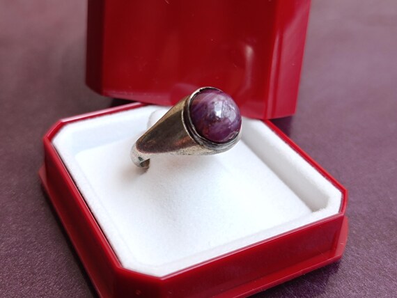 925 Silver Star Ruby Ring, Ruby Silver Ring, Star… - image 4