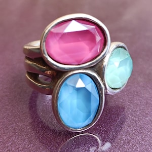 UNO de 50 Silver Plated Ring, Limited Edotion UNO de 50, Silver Plated Jewelry, Ring UNO de 50, Vintage Silver Plated Ring