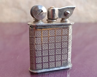 Benzine aansteker uit de jaren 60, olie aansteker, handgemaakte vloeistof aansteker, vintage aansteker, retro aansteker, antieke benzine aansteker, olie aansteker