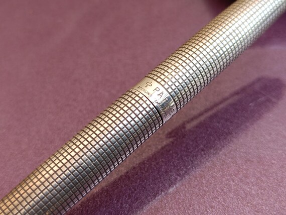 筆記具 Parker MADE IN USA 14k Parker Made In Usa Sterling 14K Fountain Pen Ballpoint 2