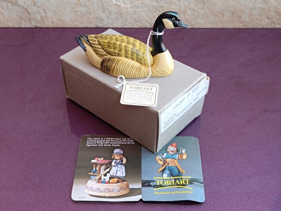 1960s TORIART ANRI Wildlife Collection Canada Goose, Hand Crafted