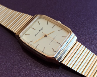 Andre Monique Gold Filled NOT Working Vintage Watch, Mechanical Watch, Antimagnetic Watch, Paris Watch, Antique Wrist Watch, Retro Watch