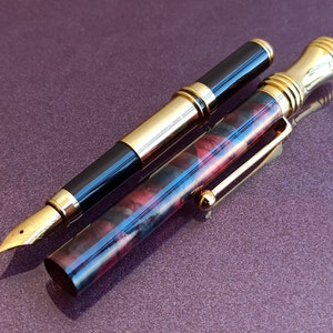 SWAROVSKI VACCARO Füllfederhalter, Gold gefüllter Füllfederhalter, Vintage Füllfederhalter, Füllfederhalter, Iridiumspitze, Deutschland Füllfederhalter