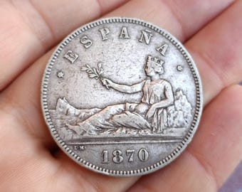 1963年スペイン1ペセタ硬貨 *66、フランシスコ・フランコ1ペセタ