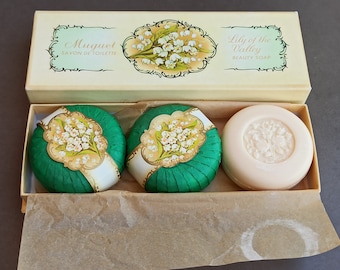 Muguet Lily Vintage Soap, Set of 3 Soaps, Lily of The Valley, Beauty Soap, Vintage Soap, Flower Scent Antique Soap, Old Soap, Retro Soap