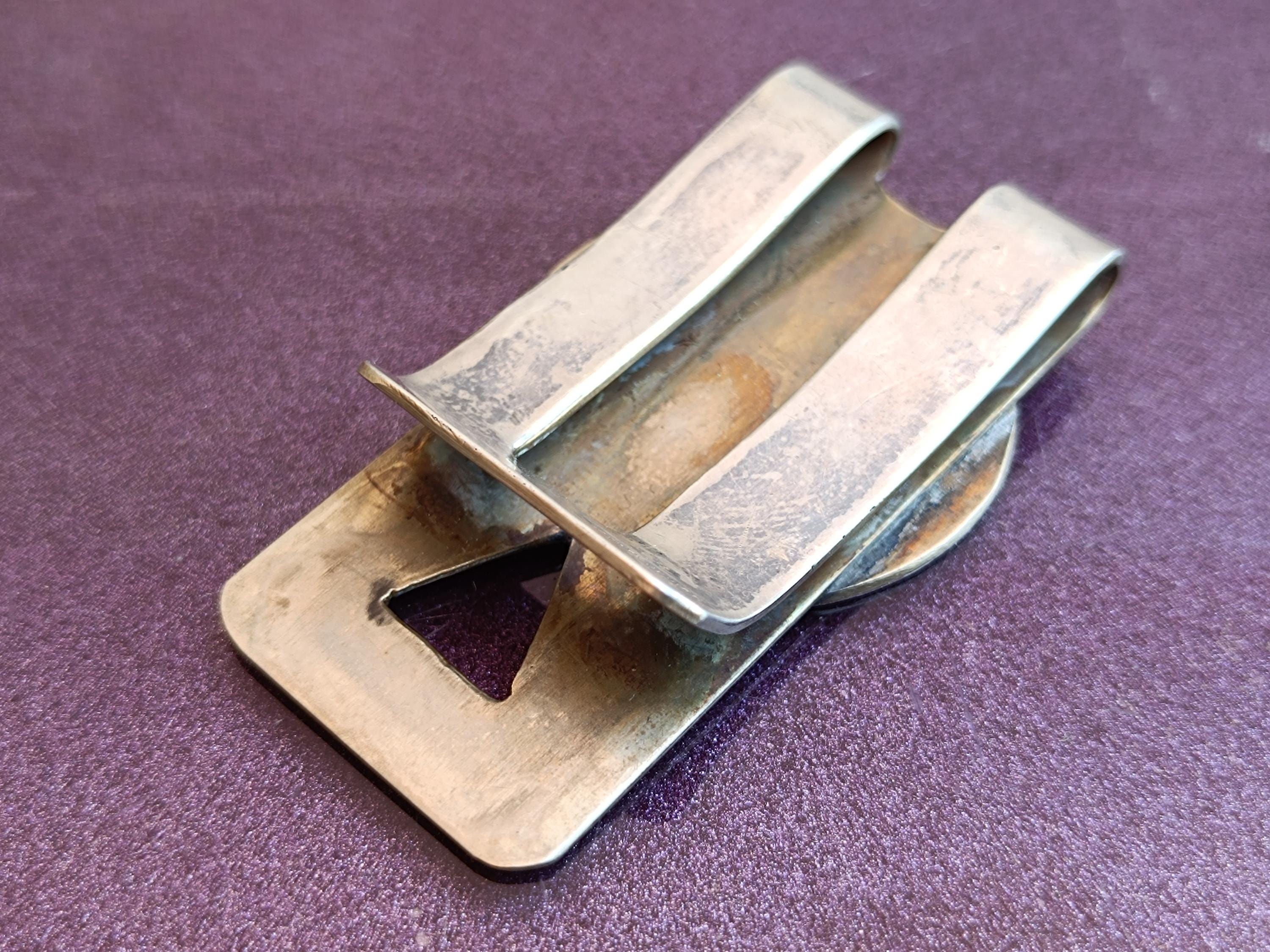 925 Silver Mexico Money Clip, Vintage Silver Money Clip, Money