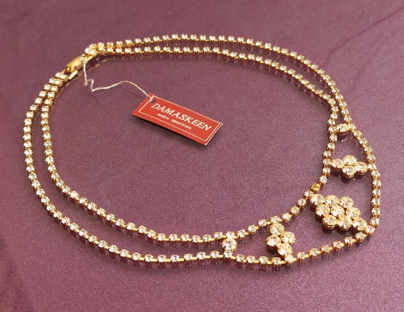 DAMASKEEN Gold Plated Necklace, Vintage Choker, Spanish Vintage 
