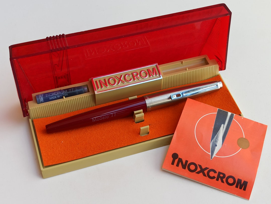 INOXCROM Fountain Modelo 77 Pen 1970 Fountain Pen Vintage Etsy