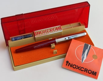 INOXCROM Fountain Modelo 77 Pen, 1970 Fountain Pen, Vintage Fountain Pen, Retro Fountain Pen, Antique Fountain Pen, Retro Spanish Pen