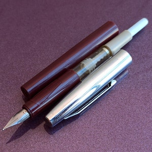Vintage Fountain Pen, Collectible Pen, Gift Pen, Gray Fountain Pen, Retro Fountain Pen, Antique Pen, Old Fountain Pen