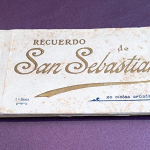 Jaren '30 San Sebastian 1 Serie Spaanse ansichtkaarten, Gregorio G Galarza ansichtkaarten, vintage ansichtkaarten, collectie ansichtkaarten, reissouvenir