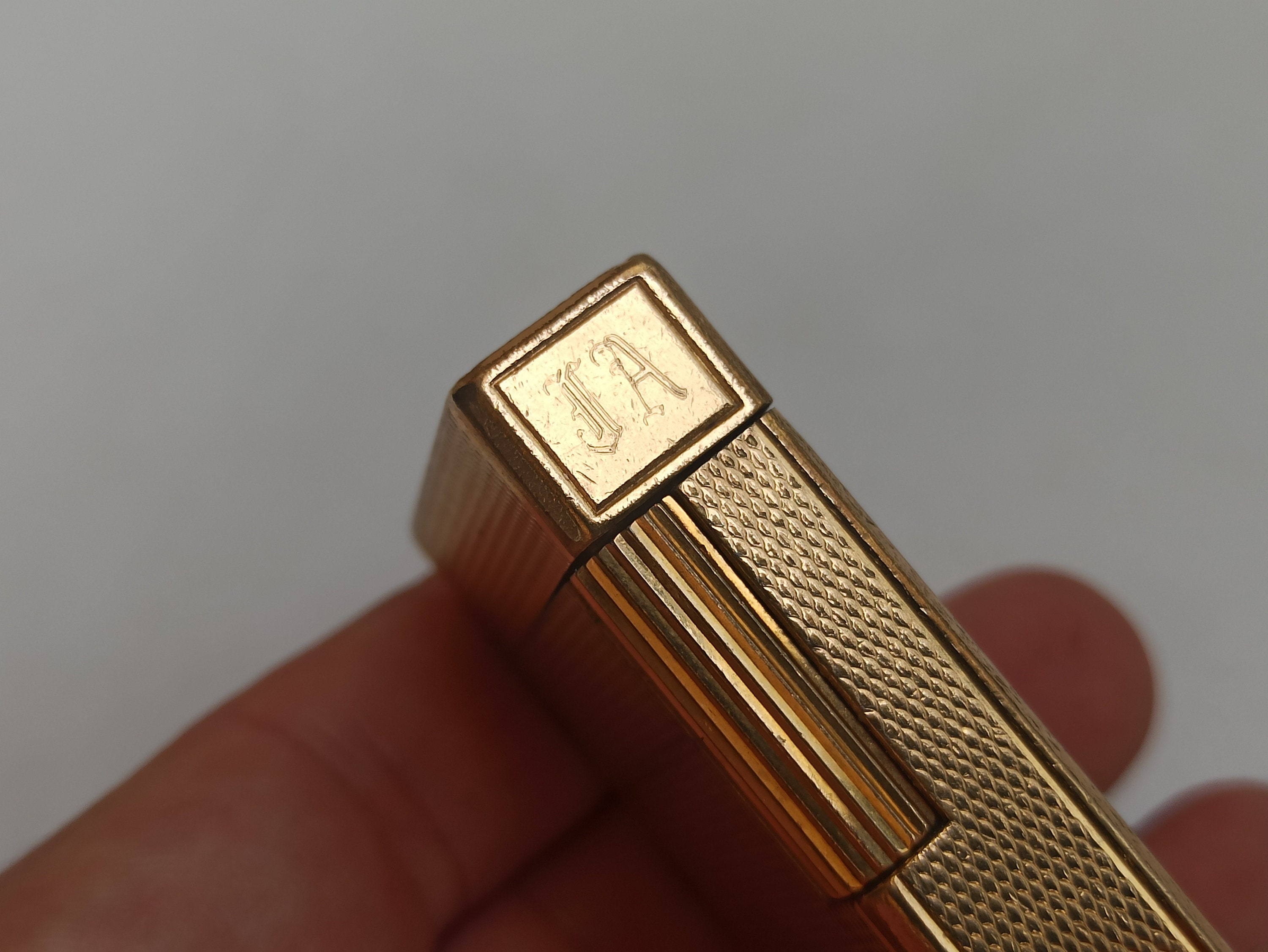 S.T. Dupont ライター 金メッキ S.T.デュポン 金メッキ 20 ミクロン ライター、アンティーク