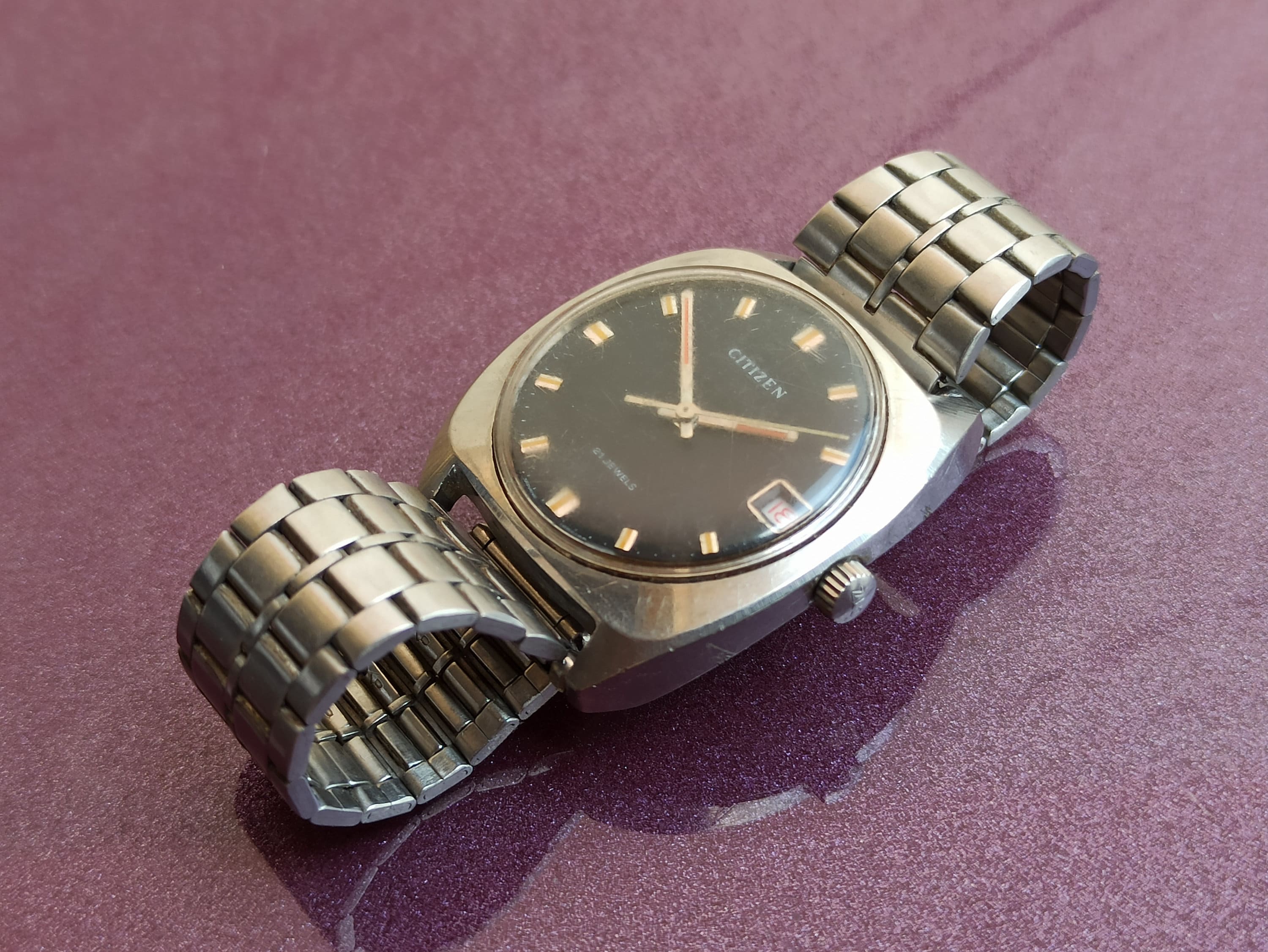 1980 Citizen Mechanical Watch, Automatic Watch, Vintage Mens Watch