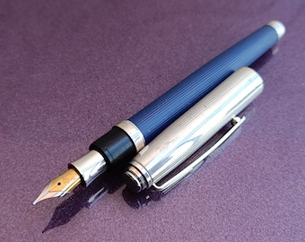 925シルバーLABAN万年筆、シルバーペン、925シルバー万年筆、ヴィンテージ万年筆、インクペン、レトロインクペン、LABANシルバーペン