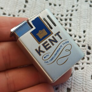 Vintage Brother-lite Kent Piezo Electric Gas Lighter, Vintage Gas Lighter,  Vintage 1980, Untested, Cigarette Lighter, Smoking Accessories