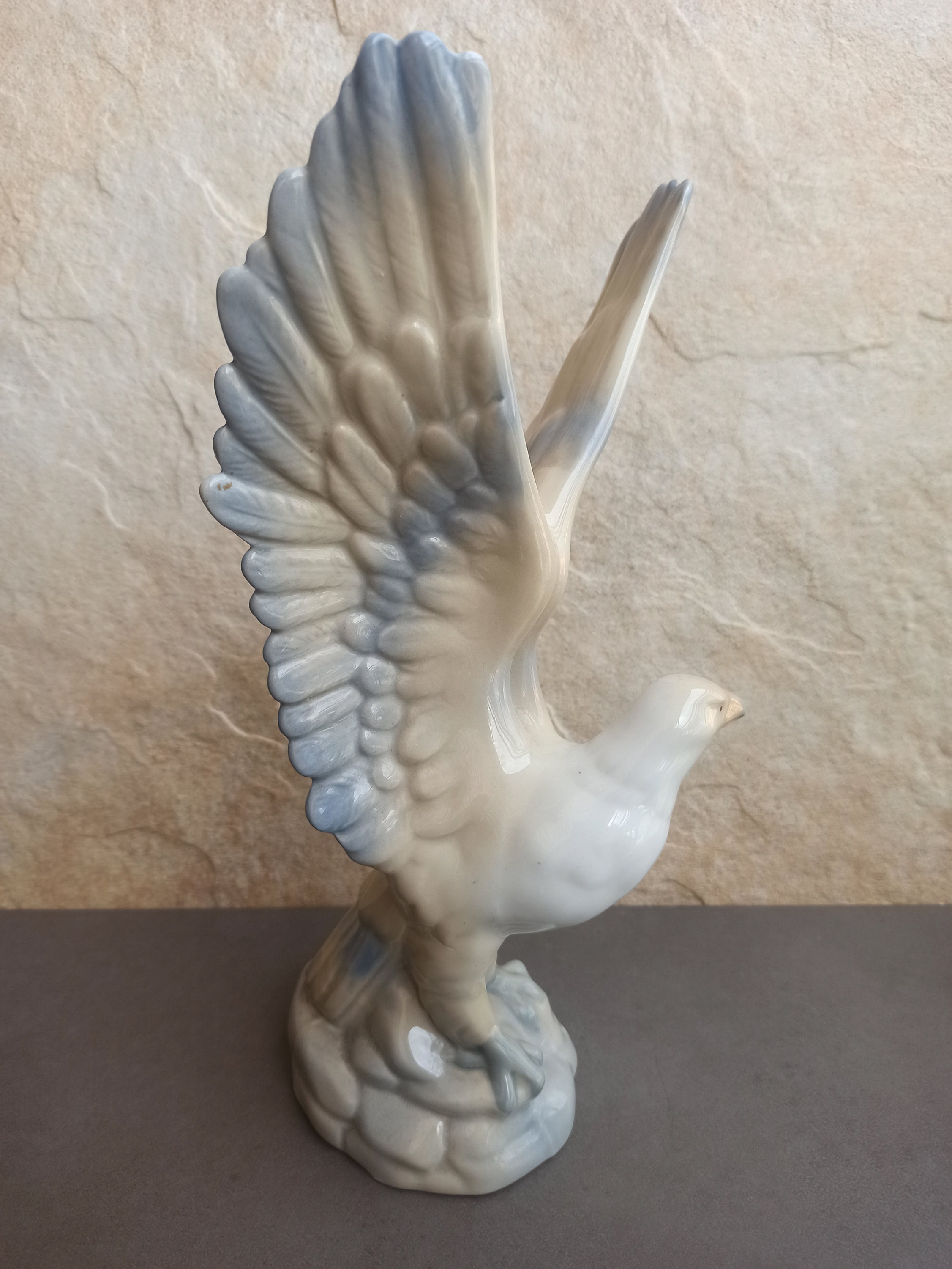 Porcelain Eagle Figurine Eagle Vintage Porcelain Spain Etsy