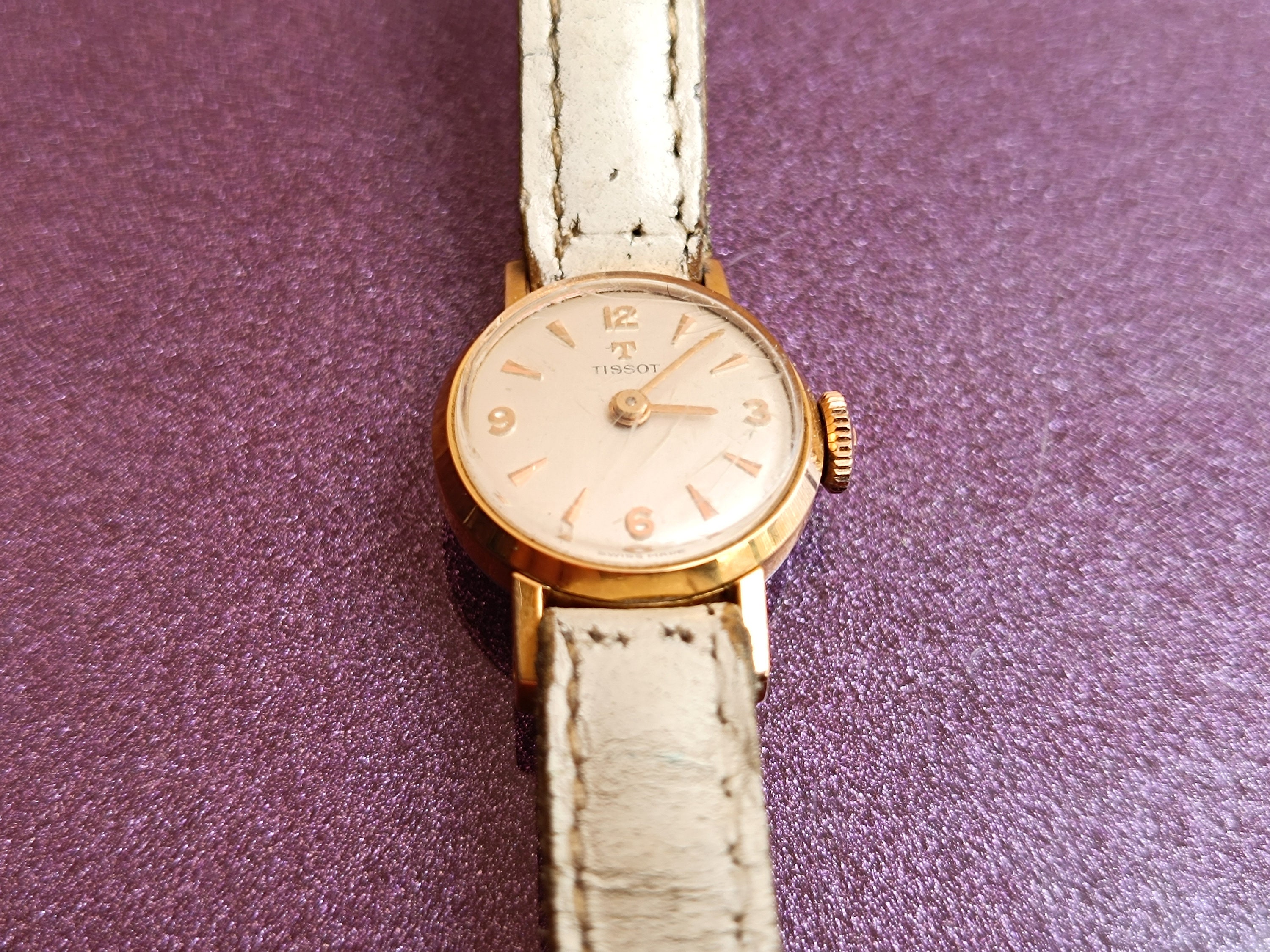 1950年代 Tissot ティソ メンズ 腕時計 レアダイヤル ゴールド