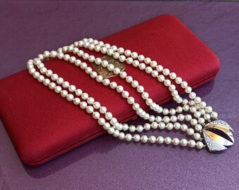 silver刻印　マベ真珠ネックレス　6g 東な6-0416ア⑨ 真珠 ネックレス SILVER刻印あり パールネックレス 直経7.6~8.0