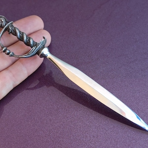 Abrecartas de Plata Pedro Duran, Abrecartas de Plata, Abrecartas Vintage, Cuchillo Abrecartas de Plata, Cuchillo de Plata Antiguo España